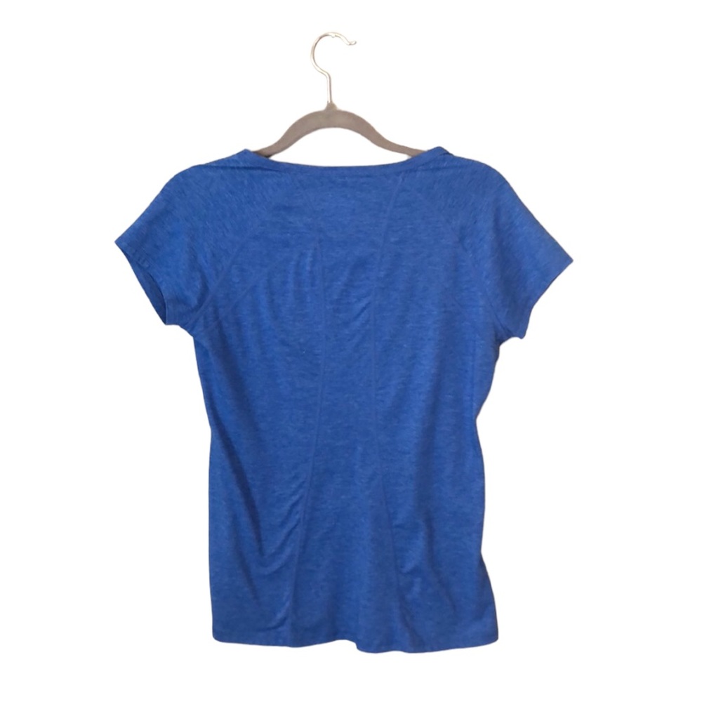 Z by Zella Blue Scoop Neck Short Sleeve Athletic T-Shirt Top Medium - Picture 2 of 8